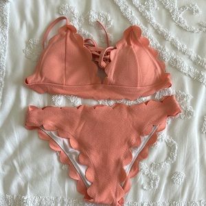 Zaful peach bikini